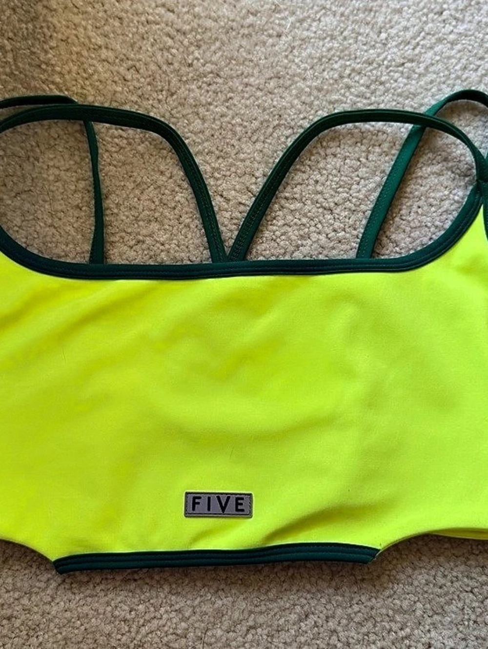 FIVE. AM Neon Yellow/Green  Strappy back